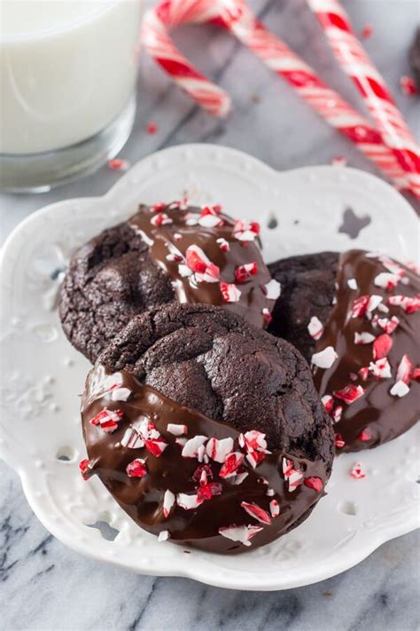 Peppermint Double Chocolate Cookies Just So Tasty Peppermint