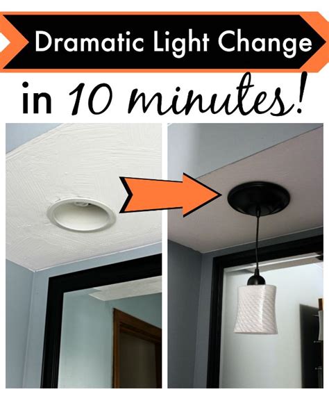 Recessed lights are an easy choice to provide efficient lighting while maintaining a neutral profile in new construction or during renovations. Cheap, Simple DIY Lights - Canned Light to Pendants - Easy ...