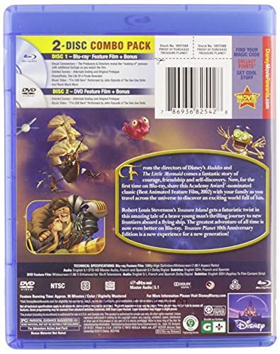 Treasure Planet 10th Anniversary Edition Blu Ray Dvd Pricepulse