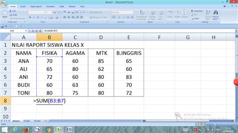 Mudrik Fungsi Statistika Pada Microsoft Excel