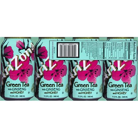 Arizona Green Tea With Ginseng And Honey 115 Fl Oz Instacart