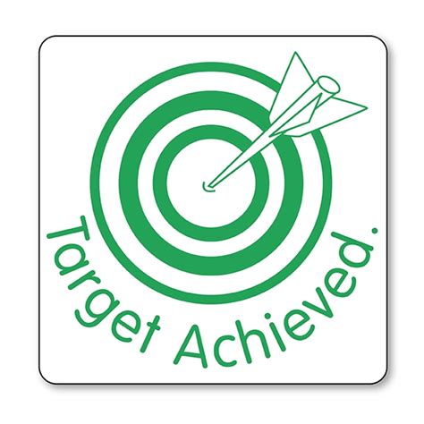 Resources are knowledge, information, money after some time, when you set yourself new goals, a diary of achievements will help you to remember the main obstacles and pleasant moments to. Target Achieved Stamper | 21mm | Green | Teacher Stamp