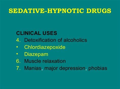 22 Sedative Hypnotic Drugs