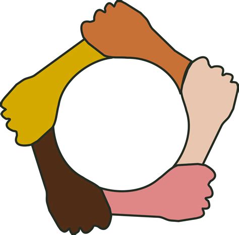 Dream Clipart Race Equality Helping Hands Circle Png Transparent Png