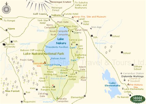 Lake Nakuru Map