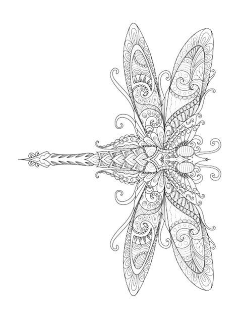 The dragonfly coloring pages presented in this site depict these winged beings in various ways, and they can be printed out easily for personal use. Zentagle Dragonfly coloring pages for Adults