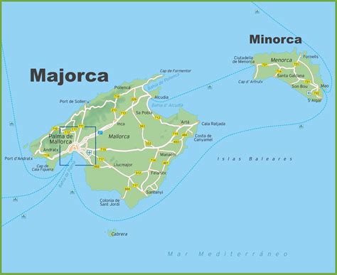 Mallorca Kaart