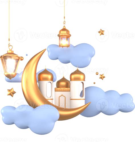 Ramadan Kareem Greeting Elements Background Islamic With Decorative