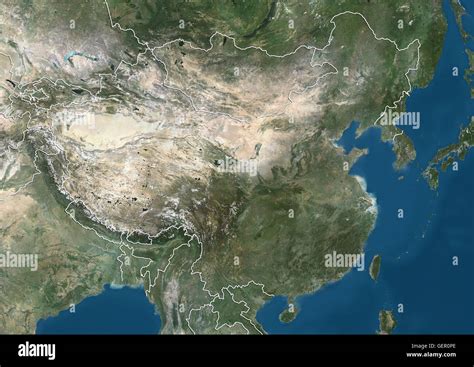 China Map And Satellite Image China Map Ancient China