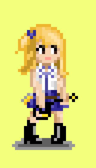 Pixel Art Lucy Rfairytail