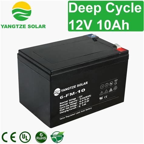 Supply 12v 10ah Deep Cycle Battery Wholesale Factory Yangtze Battery