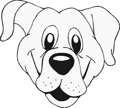 Dog Head Coloring Pages Dog Template Animal Templates Animal