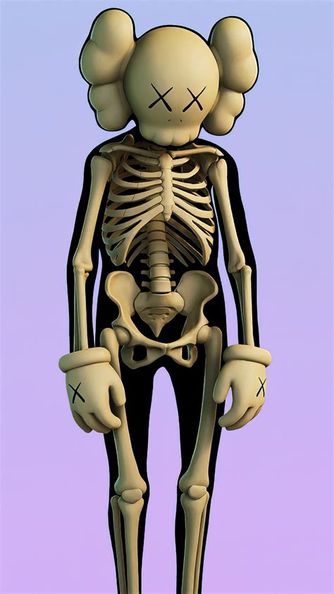 Kaws Skeleton Fortnite Skin 4k 921e Wallpaper Pc Desktop
