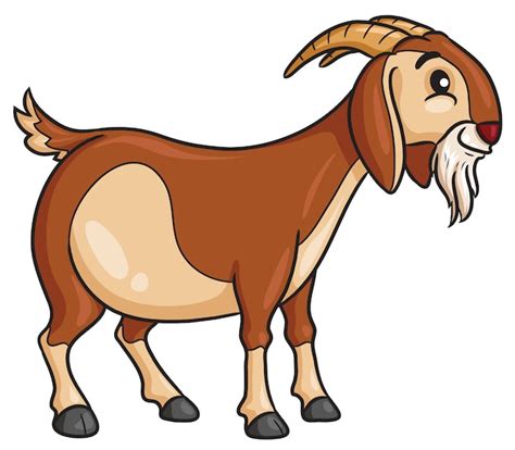 Premium Vector Goat Cartoon Style