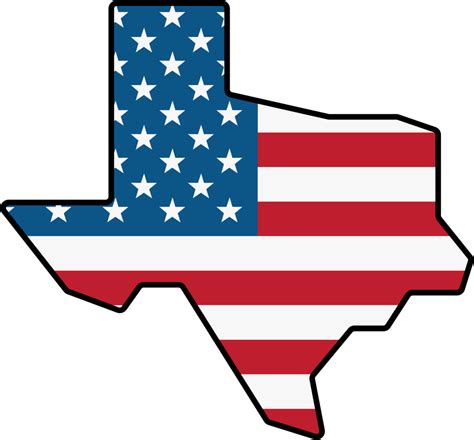 Free State Of Texas Outline Png Png Download