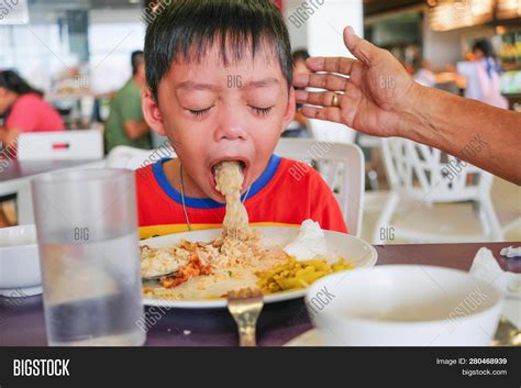 Boy Puking On Plate Image And Photo Free Trial Bigstock