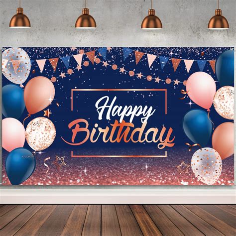 Buy Happy Birthday Decorations Backdrop Glitter Birth Vrogue Co