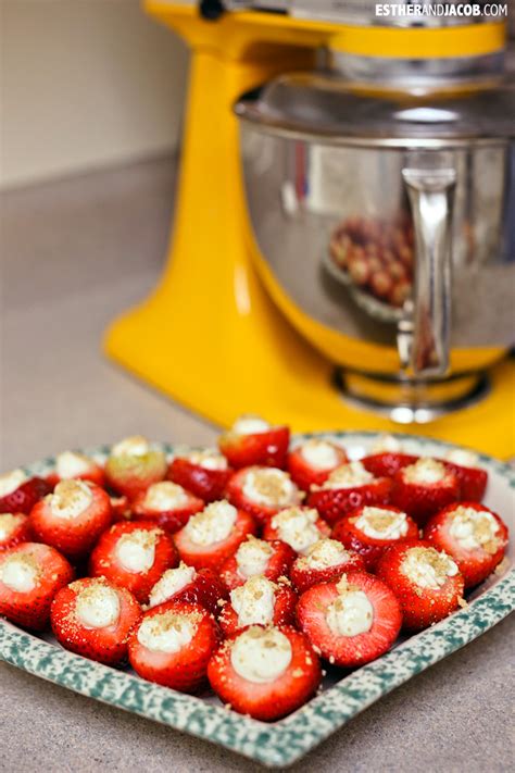 Cheesecake Filled Strawberries Recipe Easy Party Finger Food