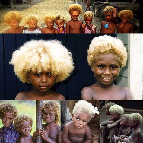 Melanesians Naturally Blond Solomon Islands Black And Blonde People Natural Blondes