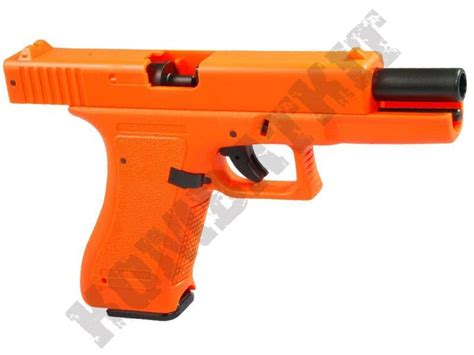Ha117 Bb Gun Glock Replica Pistol Orange Two Tone Airsoft Hand Guns Kombatkit