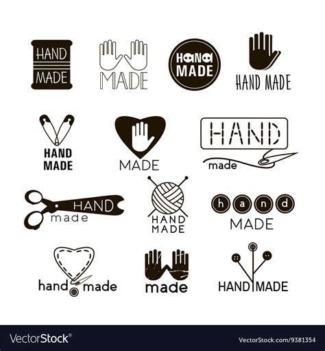 Handmade Black And Thin Line Icons Royalty Free Vector Image
