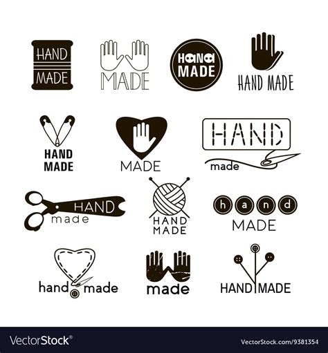 handmade black and thin line icons royalty free vector image