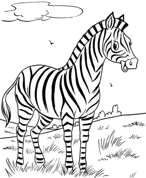 Safari coloring page 91 with safari coloring page. Zebra Coloring Page | Zebra coloring pages, Animal ...