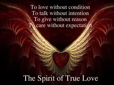 The Spirit Of True Love To Love Without Condition To Talk Without
