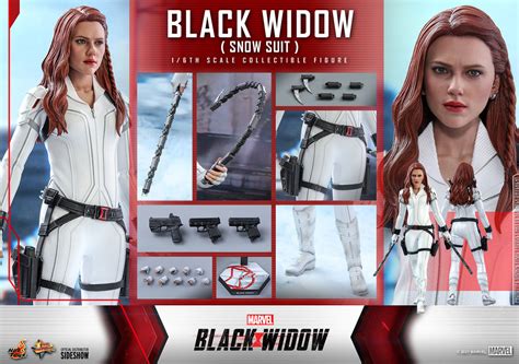 hot toys 1 6 black widow snow suit figure