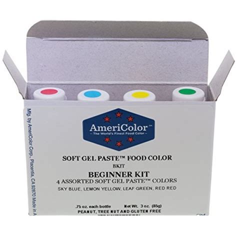 Food Coloring AmeriColor Beginner Kit Soft Gel Paste