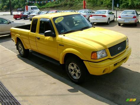 2003 Chrome Yellow Ford Ranger Edge Supercab 4x4 16684020 Photo 4