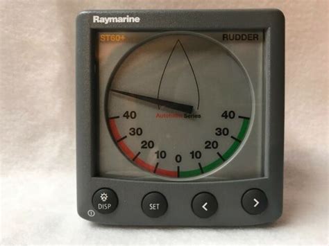 Nos Raymarine St60 Rudder Angle Instrument Display Raytheon Autohelm