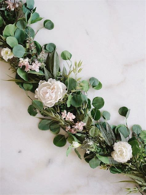 Floral Wedding Garland Peony And Wildflower Eucalyptus Garland