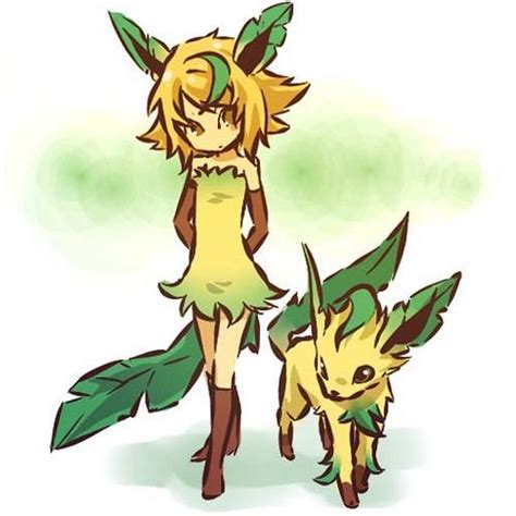 Leafeon Girl Pokemon Eevee Pokemon Human Form Pokemon Gijinka