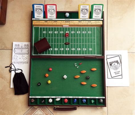 Football Fever 1985 Sports Strategy Board Game Rare Briefcase Edition