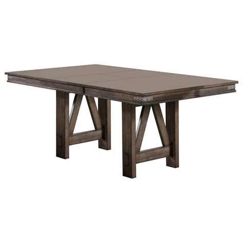 Oslo Dining Room Table Brown Wood With 18 Butterfly Leaf Extension