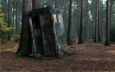 Forest Tardis Doctor Who 1920x1080 Wallpaper Art H By Goredude On