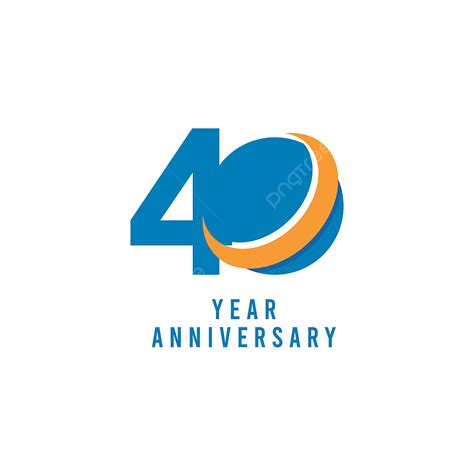 40 Anniversary Vector Design Images 40 Years Anniversary Global Vector