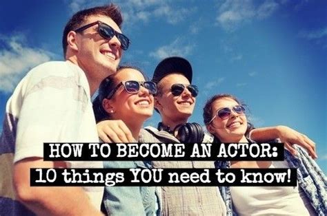 How To Become An Actor For Tv Shows And Movies Acting