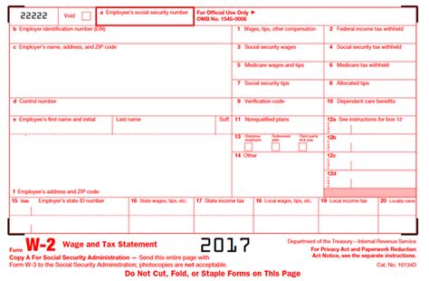 A Quick Guide To Your W 2 Tax Form