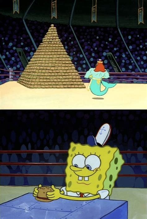 Meme Generator Spongebob Vs Neptune With Burgers Newfa Stuff