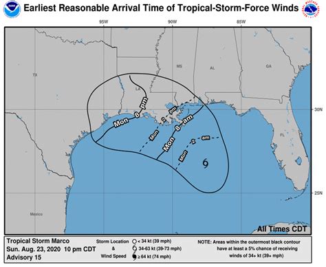 Tropical Storms Marco And Laura Path Tracker As Hurricane Likely To