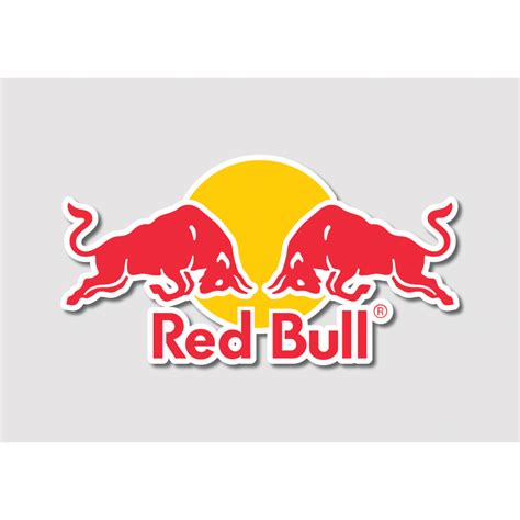 Red Bull Logo Adhesive Vinyl Sticker Demon Graphics