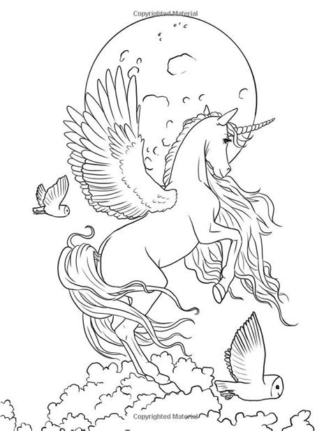 fairy art adult coloring book coloring books enchanted  unicorns