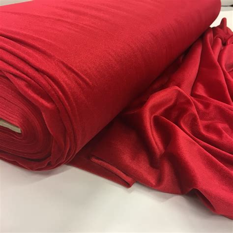 Smooth Stretch Velvet - Pillarbox Red | 1st For Fabric