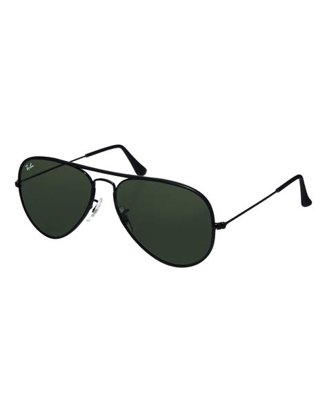 Ray Ban Black Aviator Sunglasses For Men Lyst