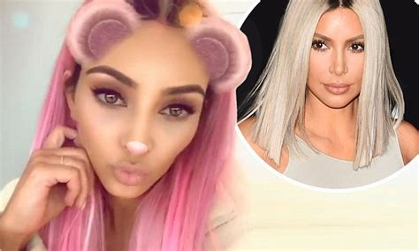 Kim Kardashian Debuts Bubblegum Pink Locks Daily Mail Online