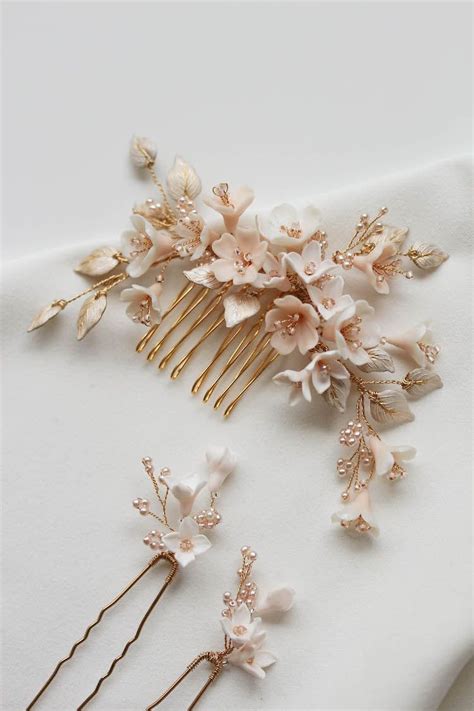 Cherry Blossom Wedding Hair Pieces Tania Maras Bridal Wedding