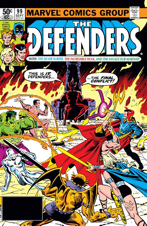 Defenders 1972 99 Comic Issues Marvel
