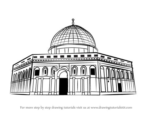 Learn How To Draw Old City Of Jerusalem Wonders Of The World Step By